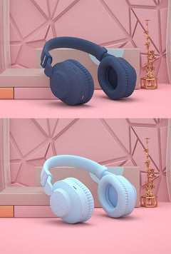 Wireless Over-Ear Bluetooth Headphones in Pastel Colors