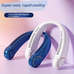 USB Portable Leafless Hanging Neck Fan (1pc)