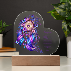 To My Daughter - You Are Loved - Acrylic Heart