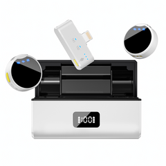 Wireless Collar Clip Microphone With Charging Bin